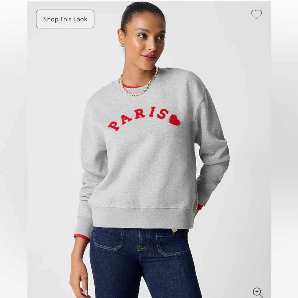 J. Crew Factory Paris Sweatshirt